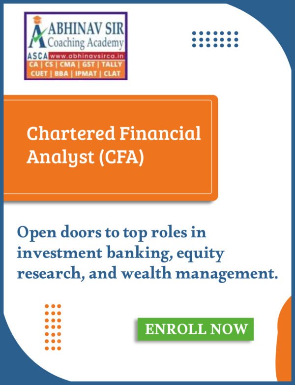 3.Chartered Financial Analyst (CFA)
